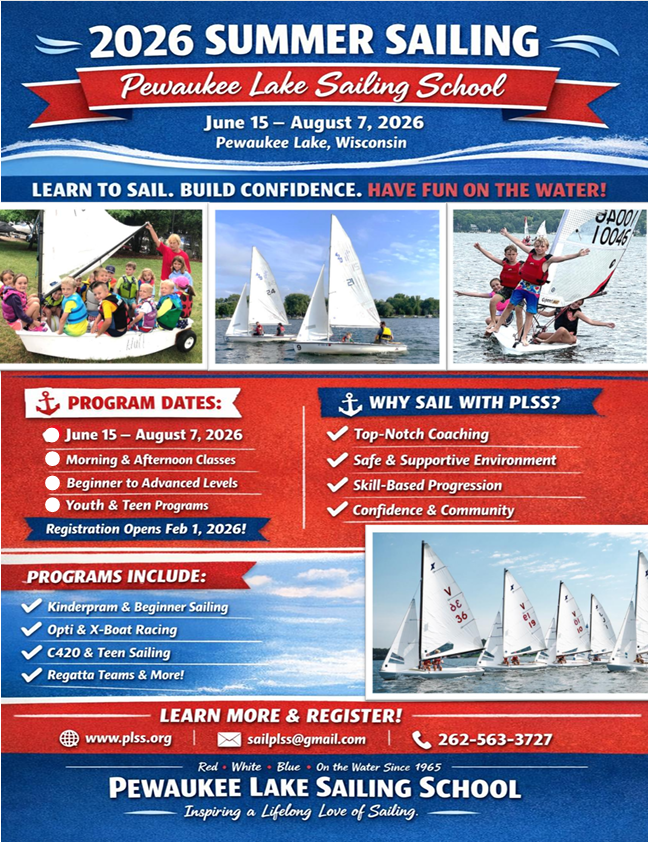 Pewaukee Lake Sailing School 2026