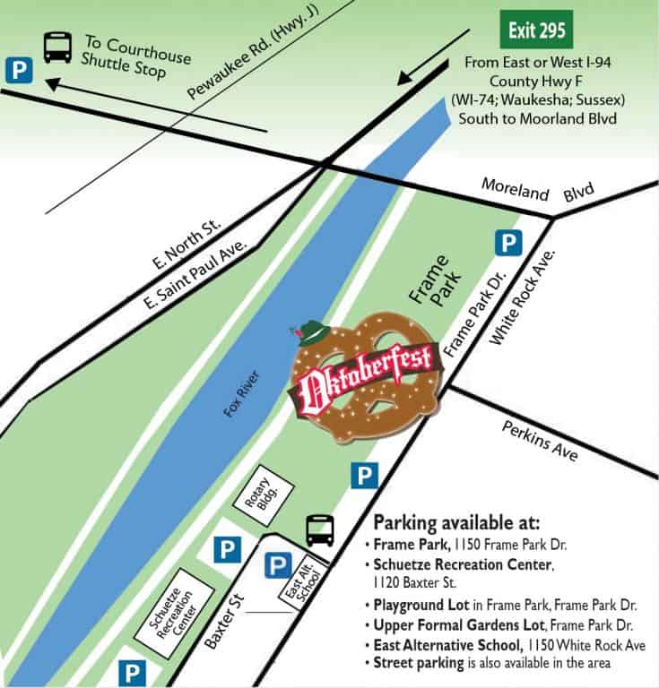 Map Waukesha Oktoberfest