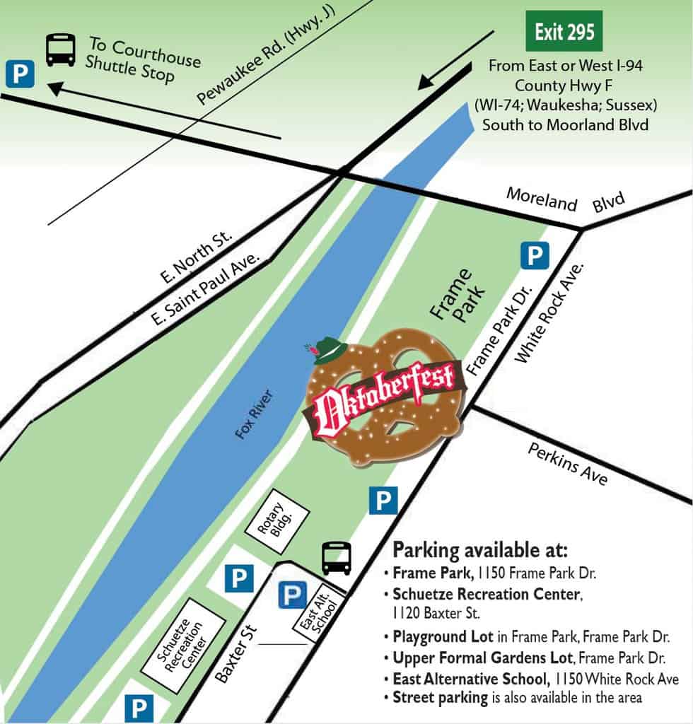 Map Waukesha Oktoberfest