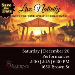 St. Matthew's Live Nativity 2025 Live Nativity, Oconomowoc