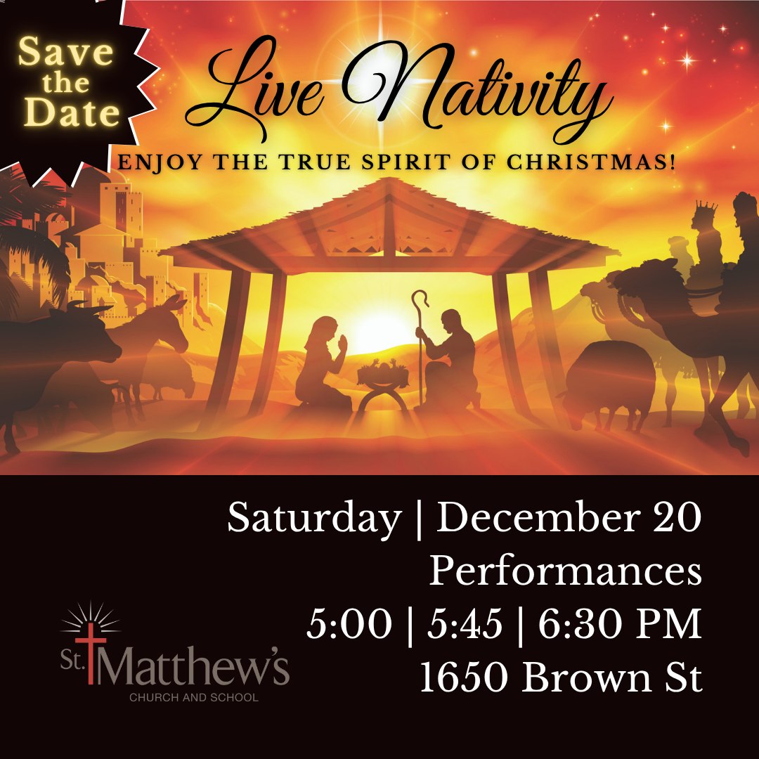 St. Matthew's Live Nativity 2025 Live Nativity, Oconomowoc