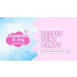 Jammies & Joy Full Logo Teepee Tent Party