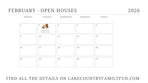 calendar open house 2026