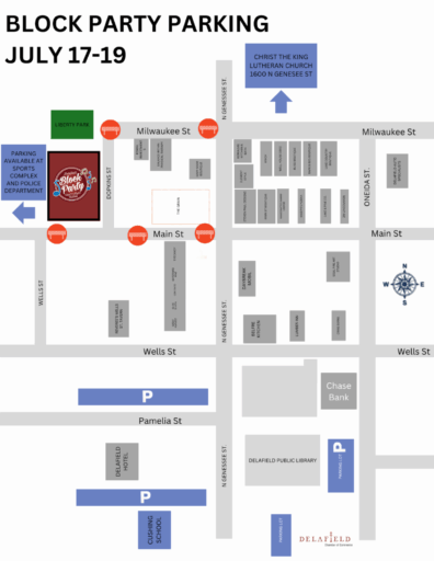 Delafield Block Party Parking 2025