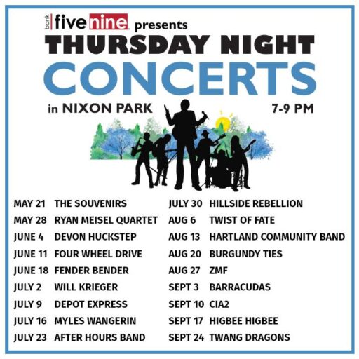Nixon Park Hartland Thursday Night Concert Series by Bank Five Nine 2026