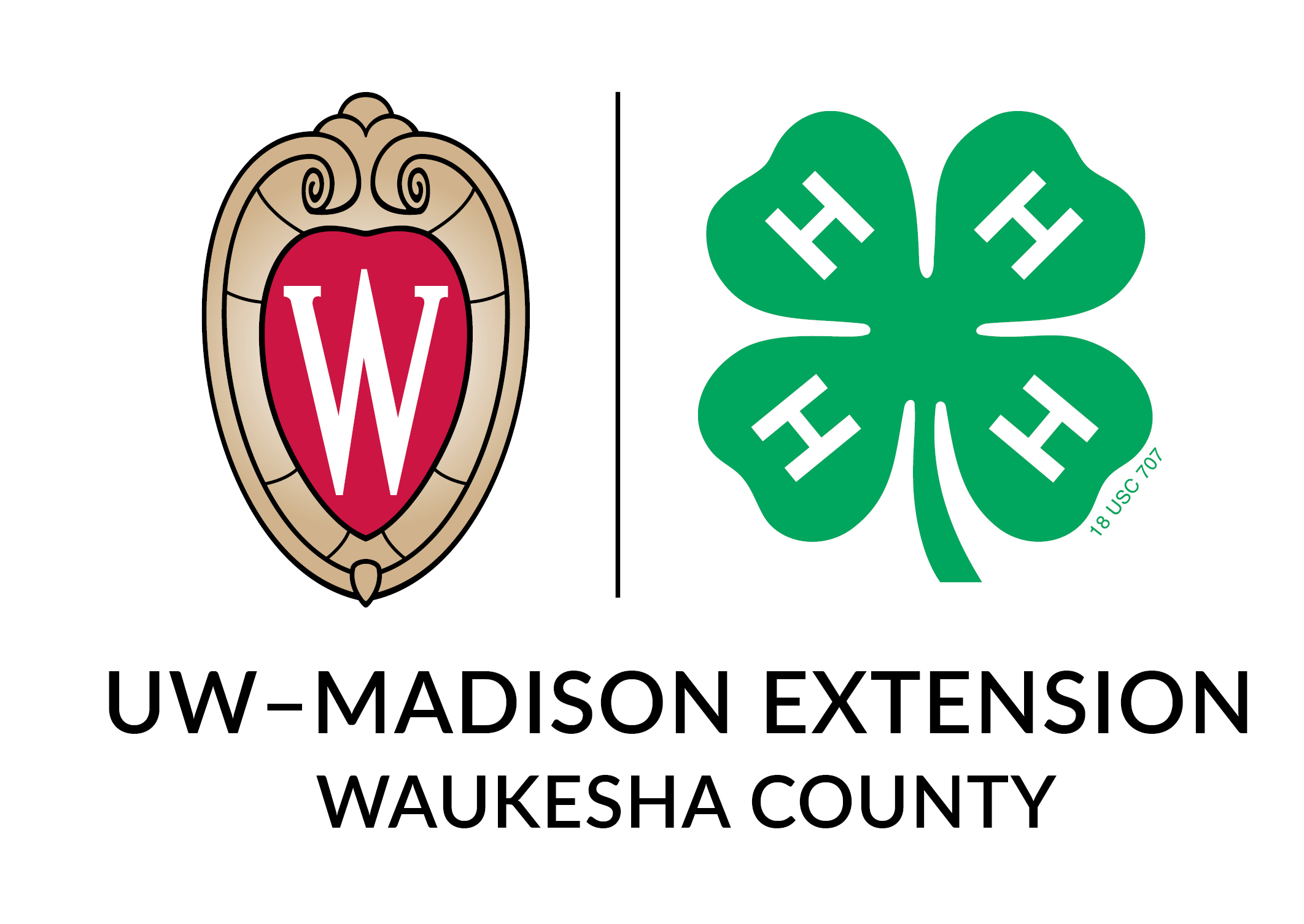 Waukesha 4H UW-Madison Extension Waukesha County logo