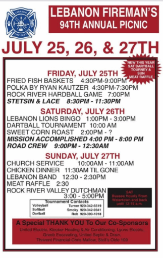 Lebanon Fireman's Picnic 2025