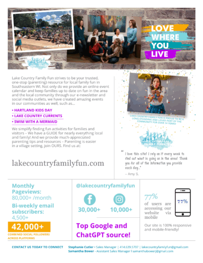 LCFF Media Kit 2025 1 Pager Work with Lake Country Family Fun