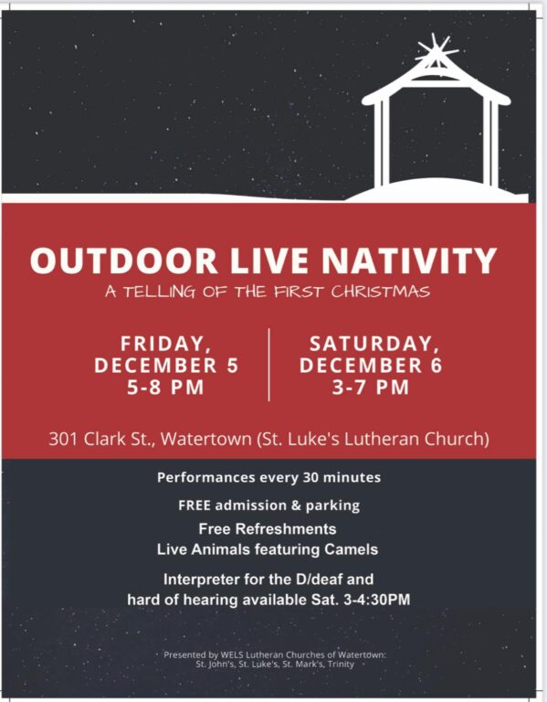 Watertown Outdoor Live Nativity