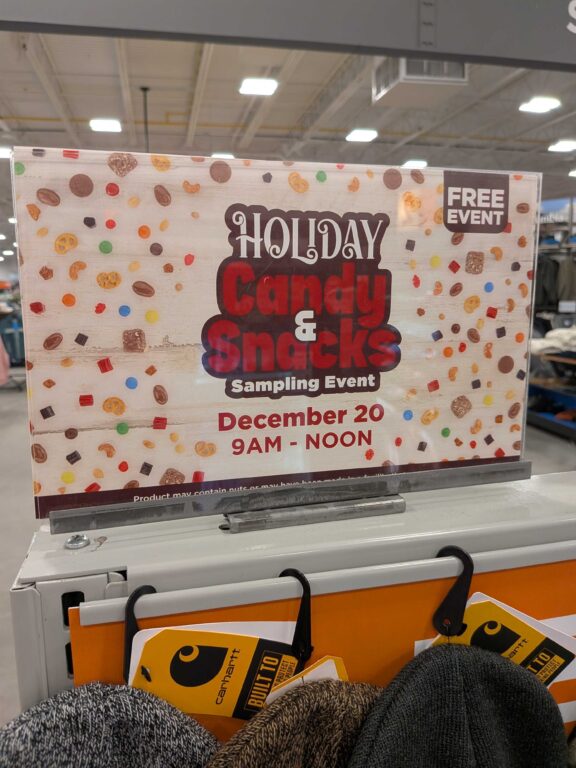 Holiday Candy and Snacks Sampling Event at Fleet Farm
