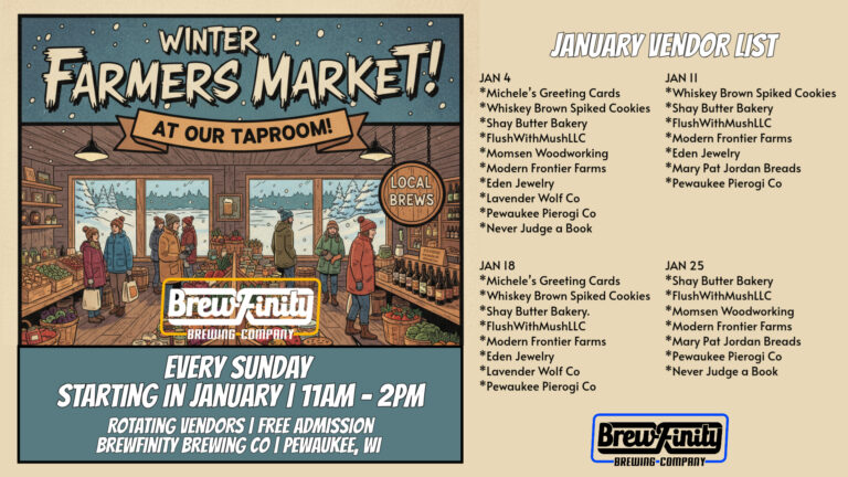 Brewfinity Brewing Pewaukee Winter Market