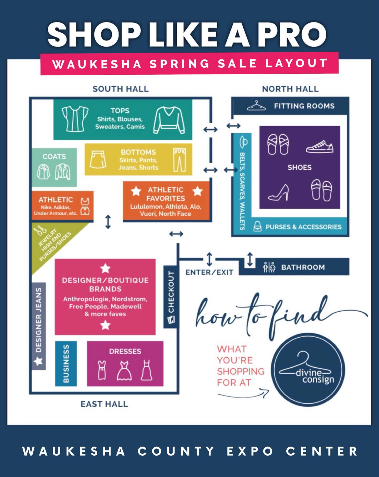 Waukesha Divine Consign Map 2026