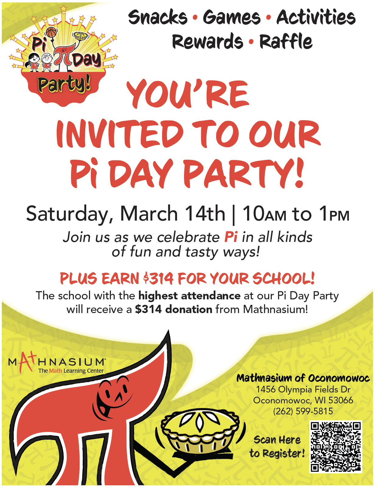 It's Pi Day! Mathnasium of Oconomowoc_3.14.26