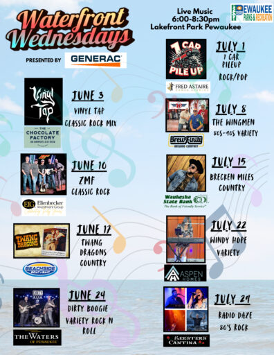 Waterfront Wednesday Lineup 2026