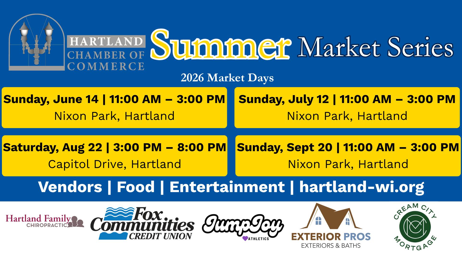 Hartland Summer Market Series