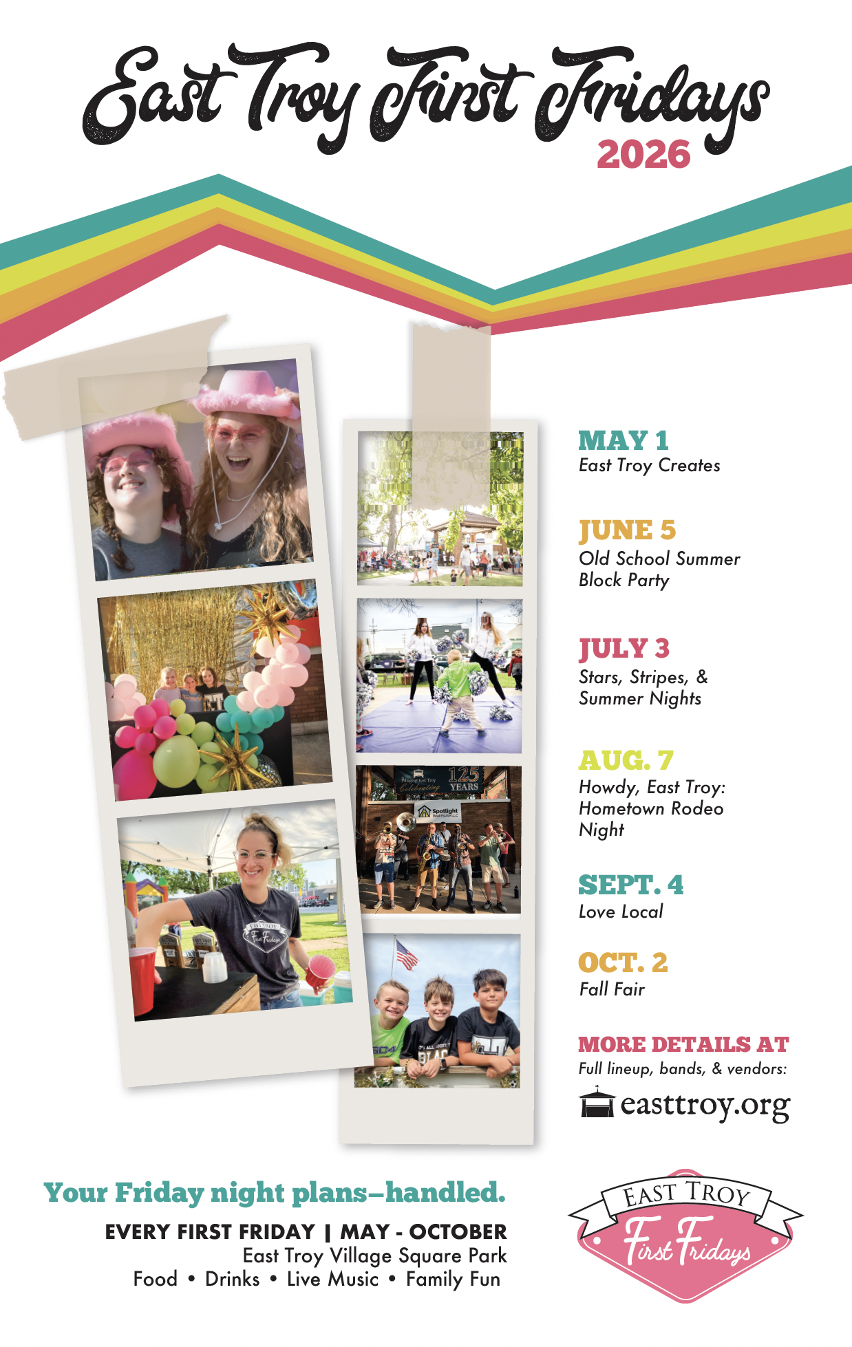 First Fridays 2026 East Troy