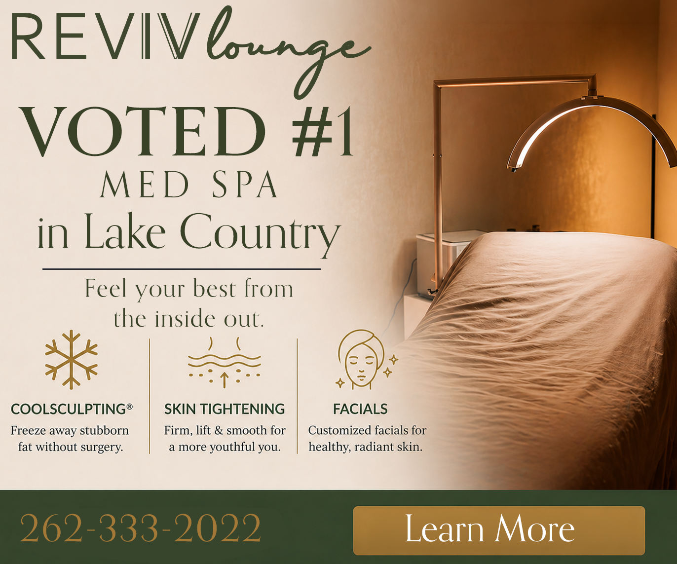 Reviv Display Ad CoolSculpting Skin TIghtening Facials 300x250