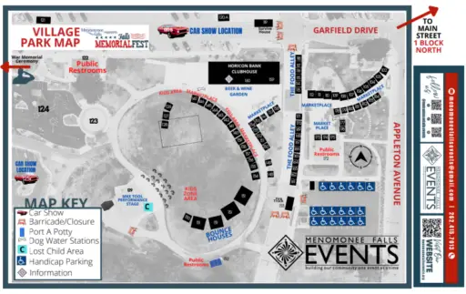 Fall Memorial Fest 2026 Village Map