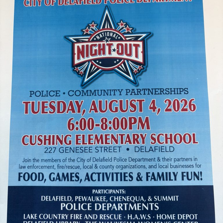 DELAFIELD NATIONAL NIGHT OUT 2026