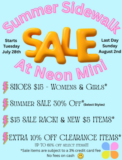Neon Mini's Biggest SALE EVER!!