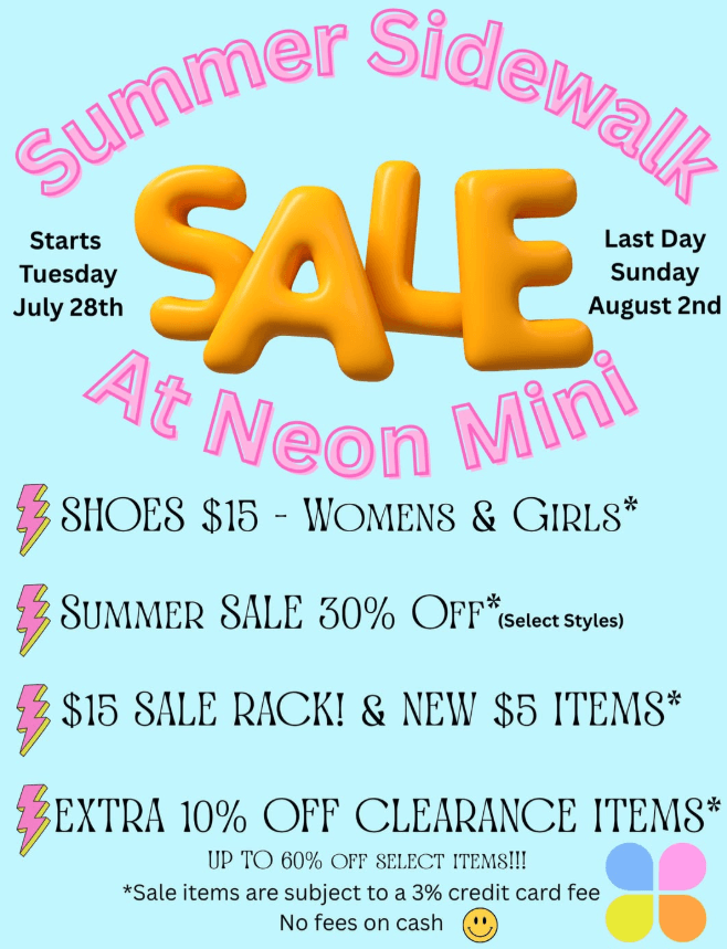 Neon Mini's Biggest SALE EVER!!