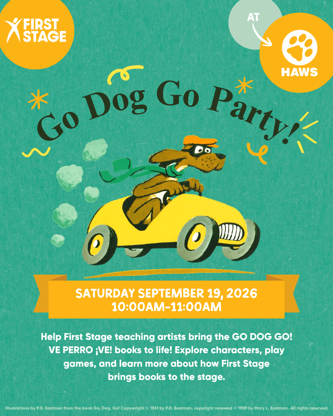 Book Party with First Stage & HAWS
