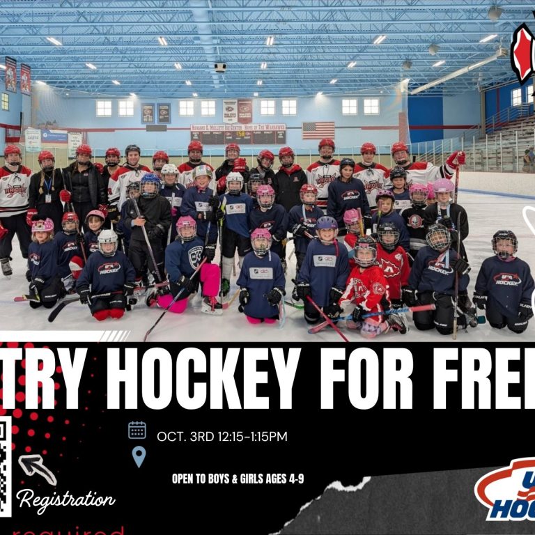 Try Hockey for Free Postcard Hartland 2026