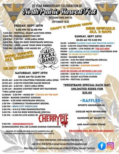 North Prairie Harvest Fest 2026 Graphic