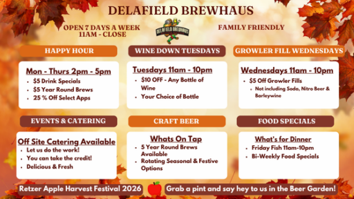 Delafield Brewhaus fall ad
