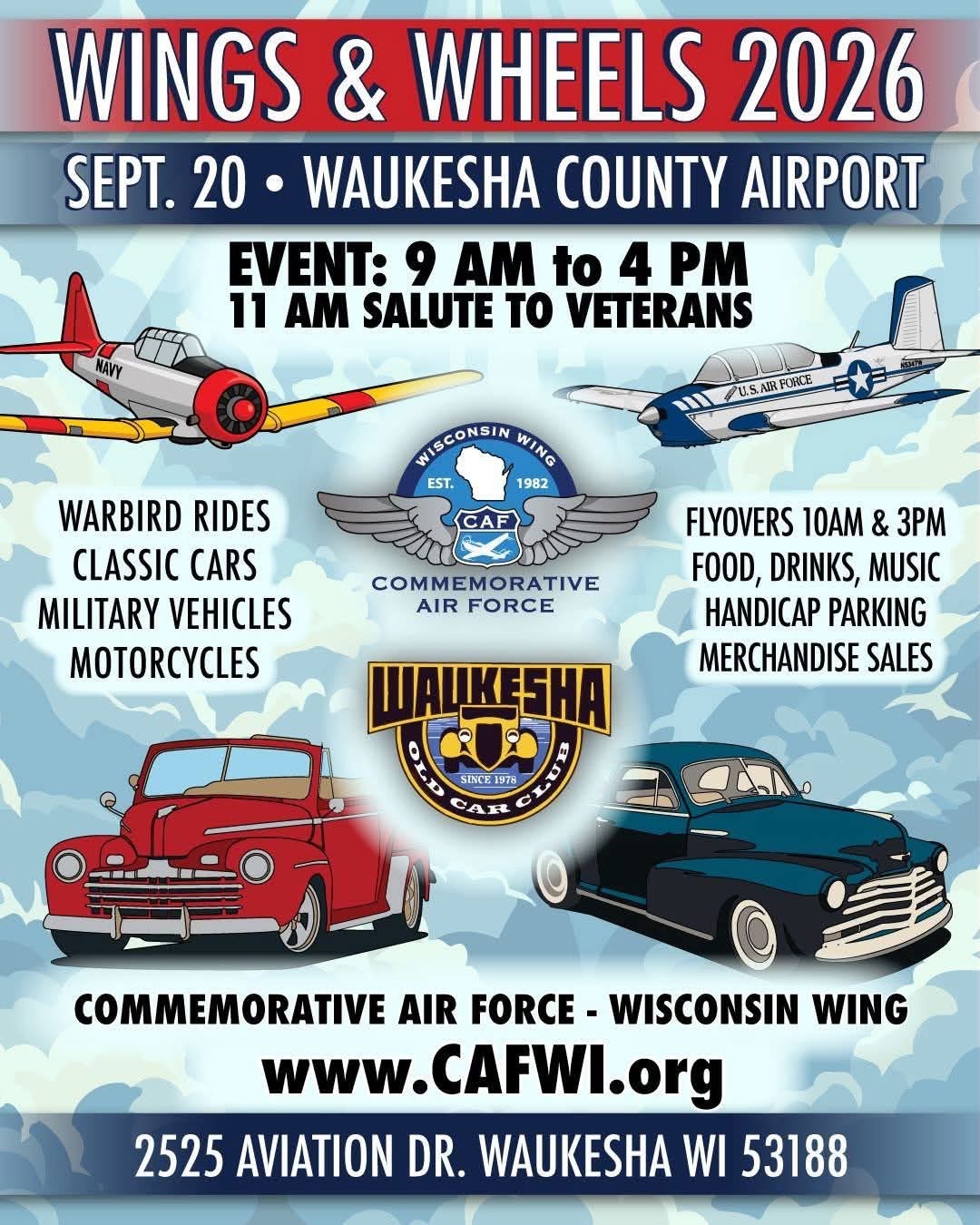 Wings and Wheels in Waukesha